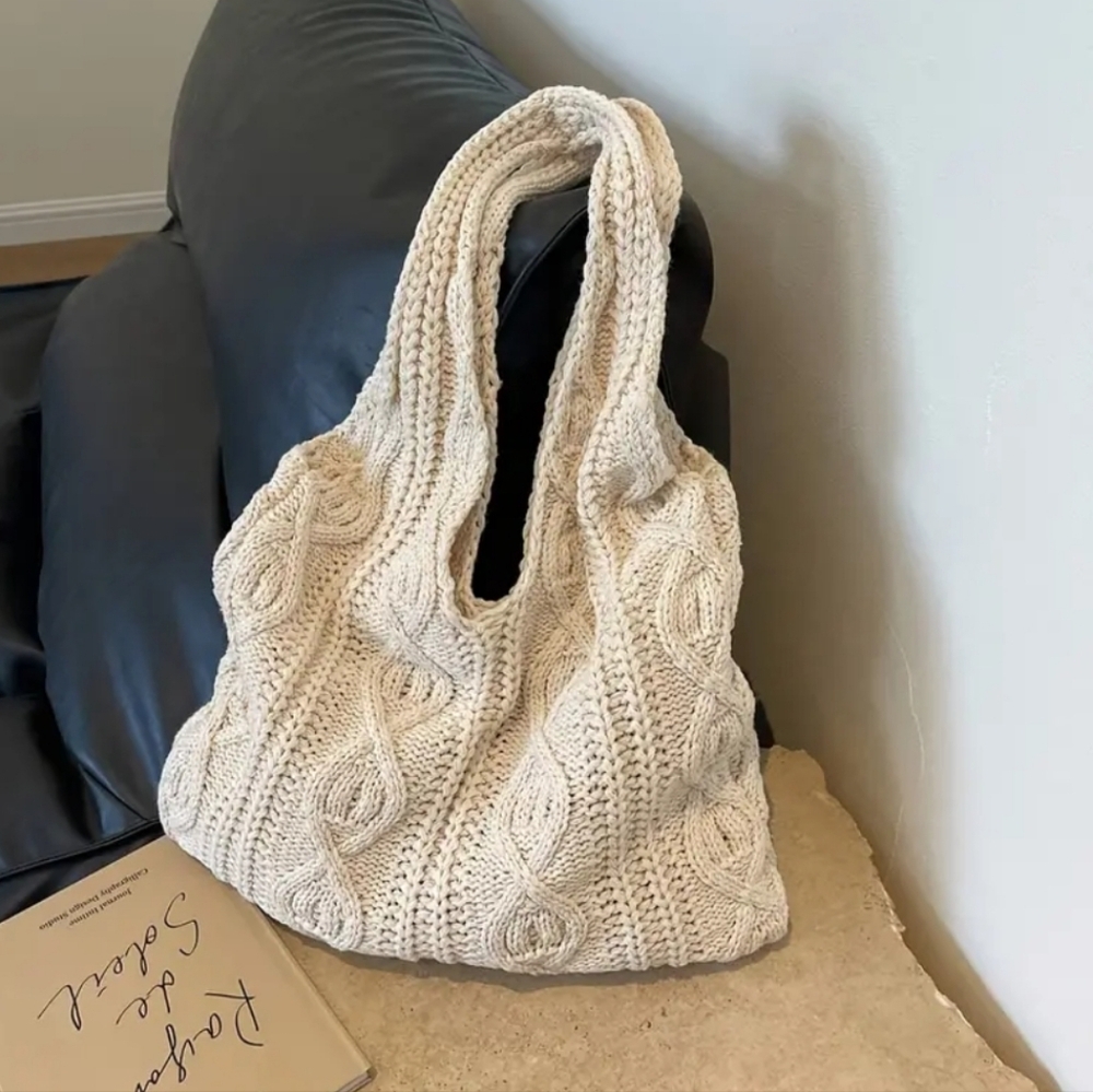 Vintage Knitted Boho Shoulder Bag